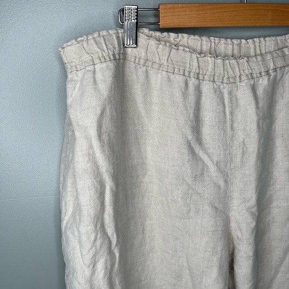 Eileen Fisher Organic Linen Tapered Pull On Pant - Picture 5 of 10